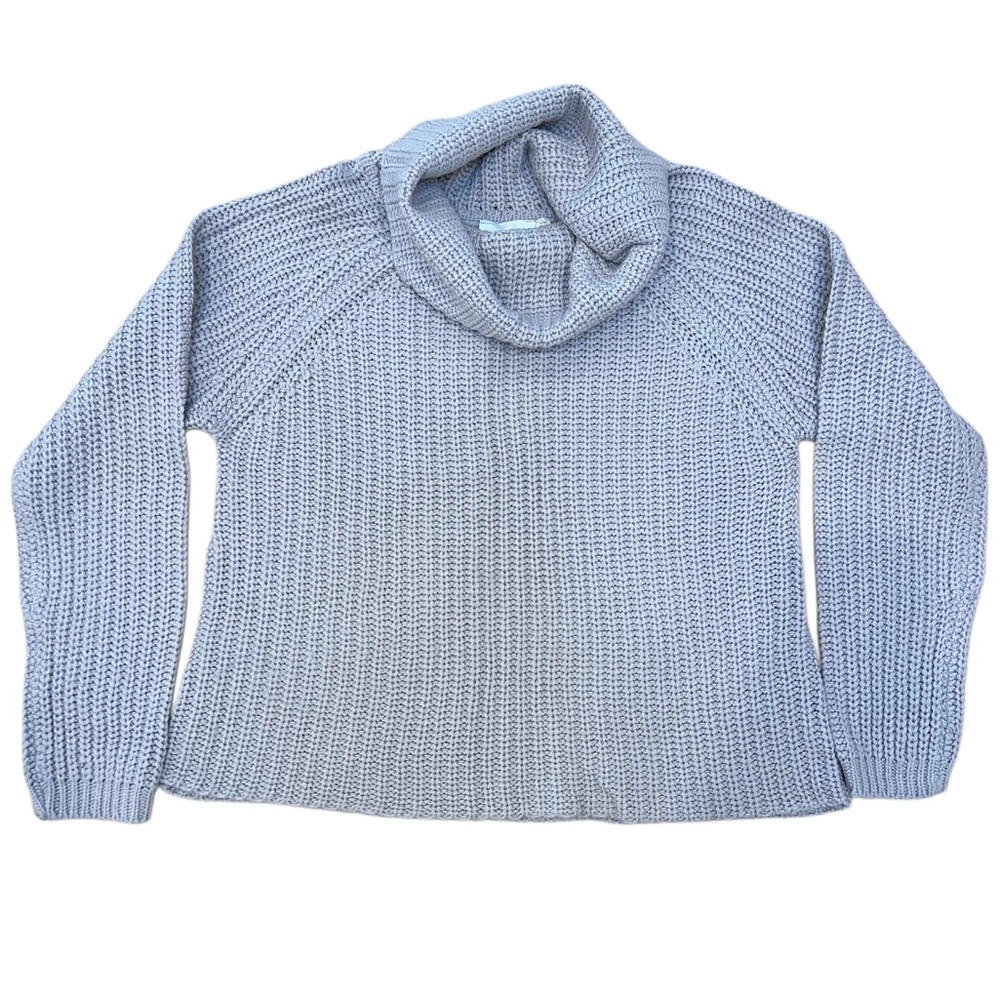 Jillian Harris X Privilege Light Grey Cowl Neck Long Sleeve Sweater-Size Small